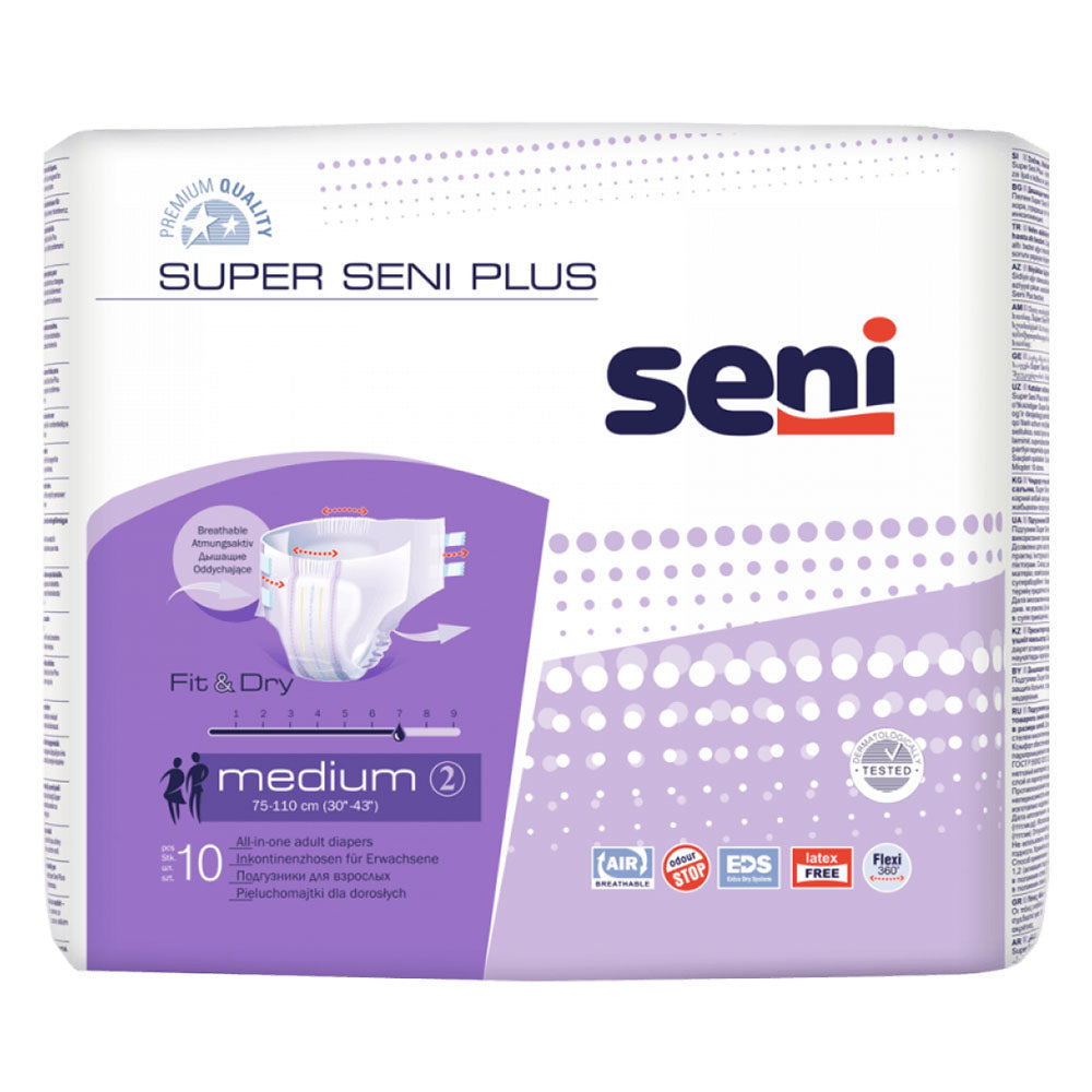 Super Seni Plus Medium 10er Pack Inkontinenzhosen