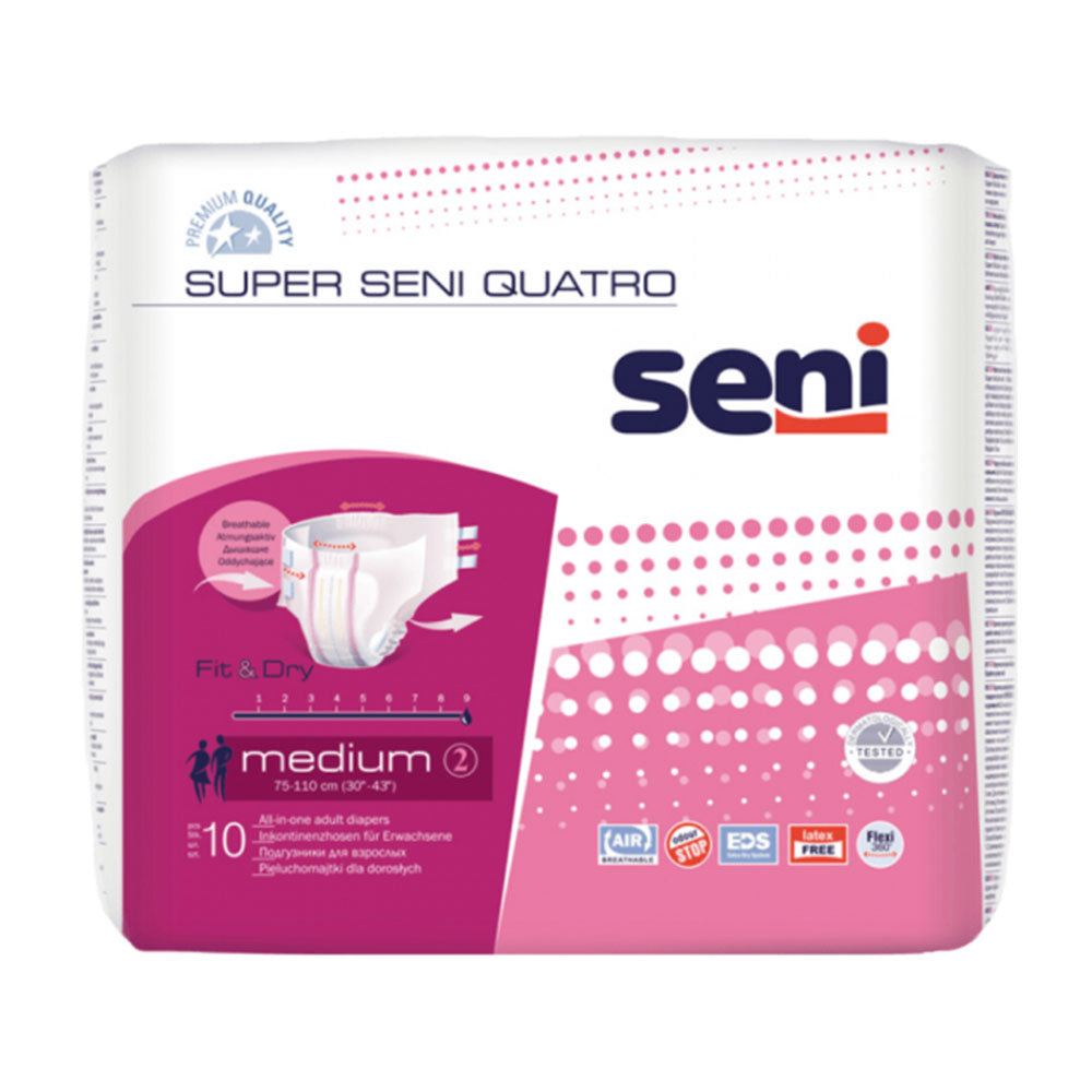 Super Seni Quatro Large 10er Pack Inkontinenzhosen