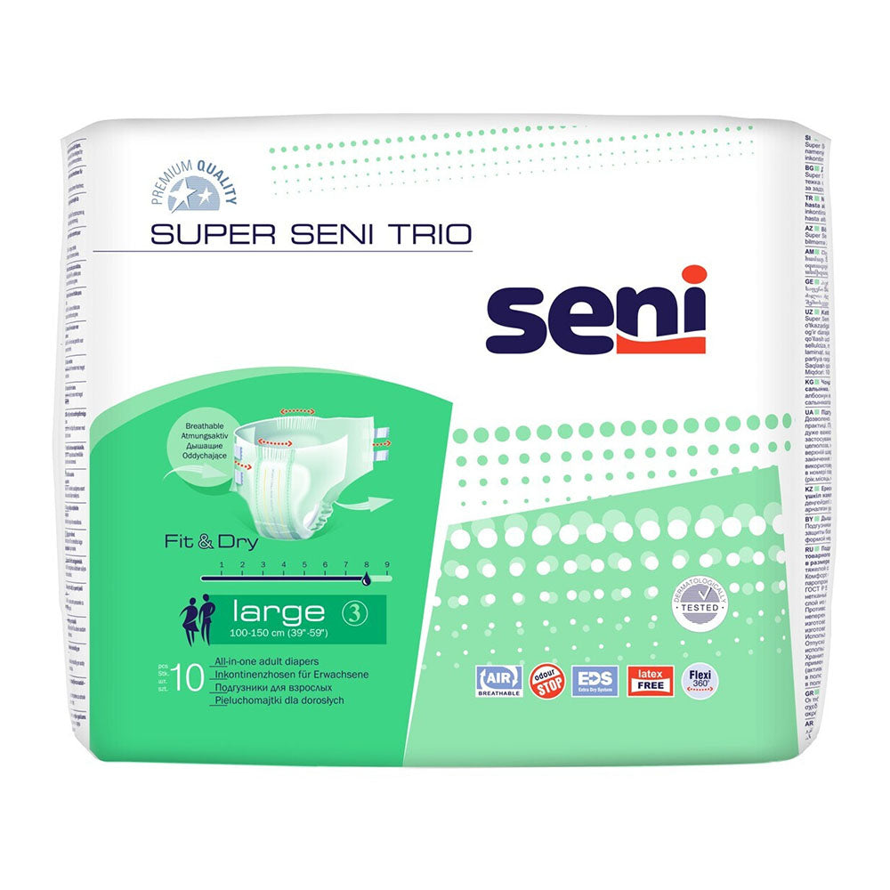 Super Seni Trio Large 10er Pack Inkontinenzhosen